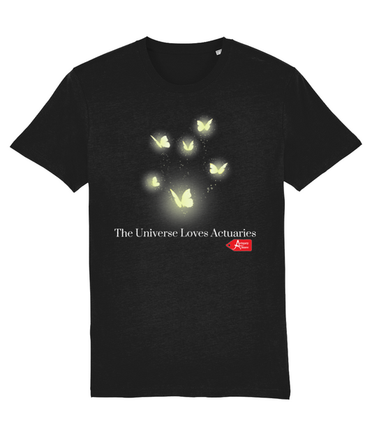 The Universe Loves Actuaries Butterfly T-Shirt