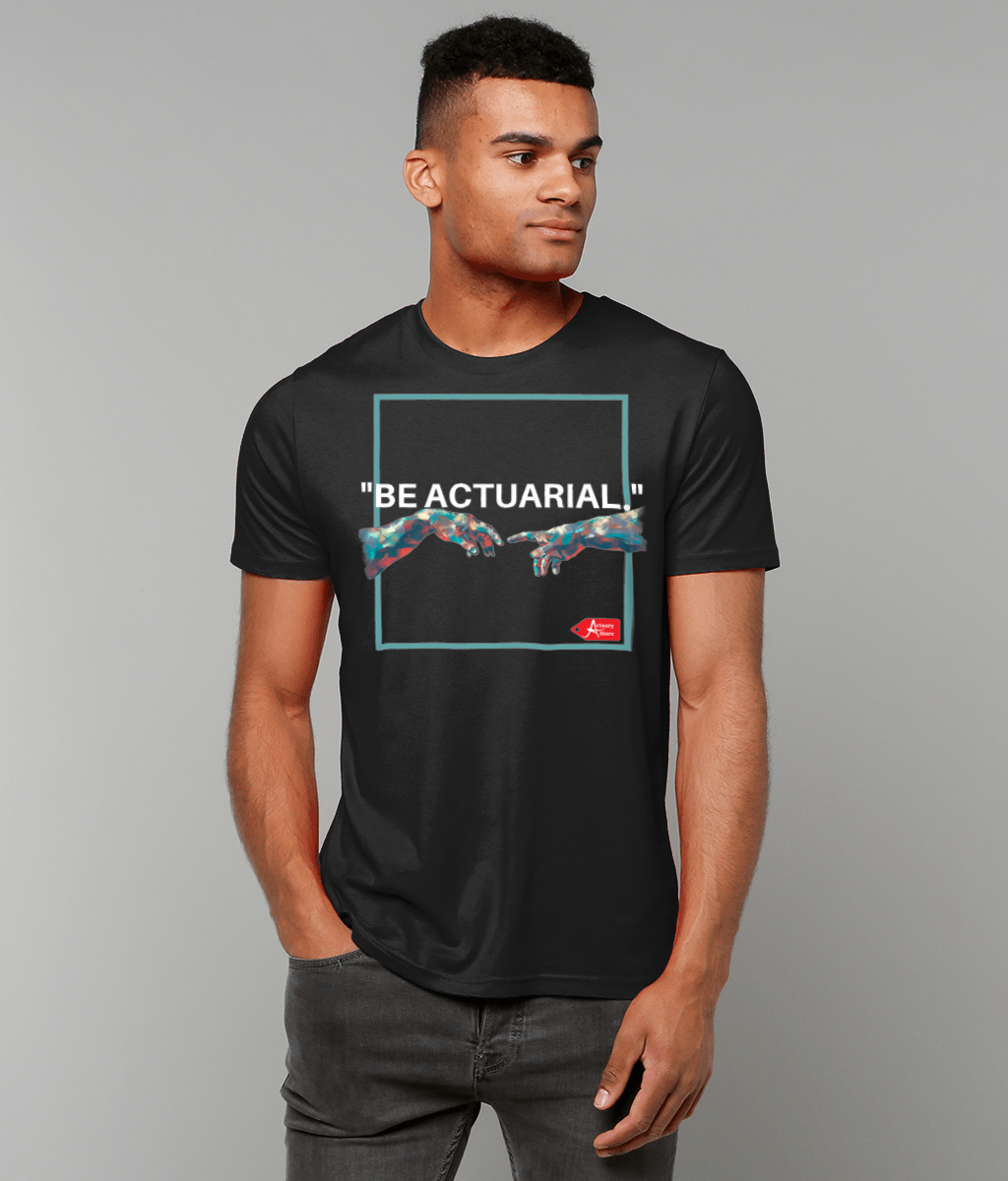 Be Actuarial Modern Fine art Hand paint Black T-Shirt