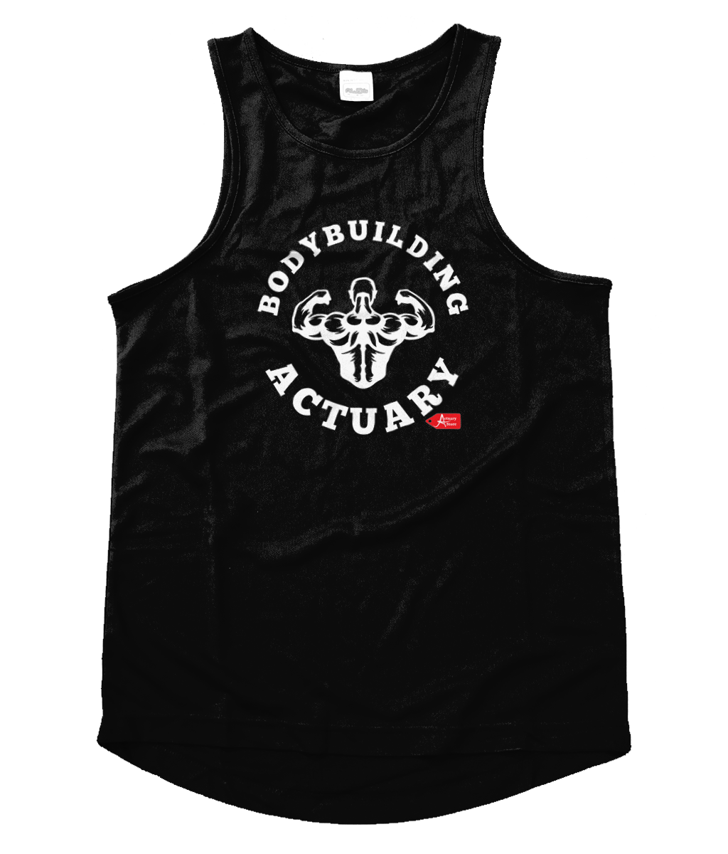 Men's Cool Vest Bodybuilding Actuary Black Activewear Vest