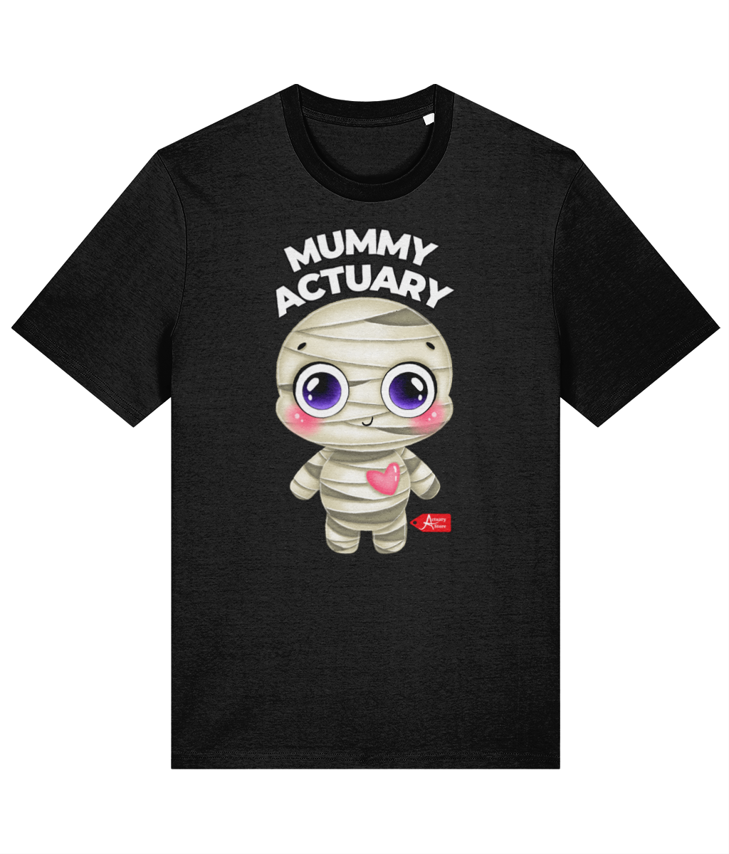 Mummy Actuary Cute (Black, Grey, Pink, White Variants) T-shirt