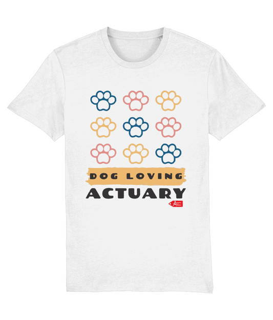 Dog Loving Actuary WhiteT-Shirt