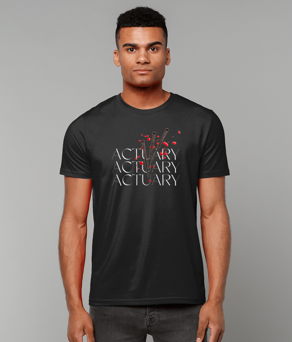 Actuary Motivational Quote Christian Black T-Shirt