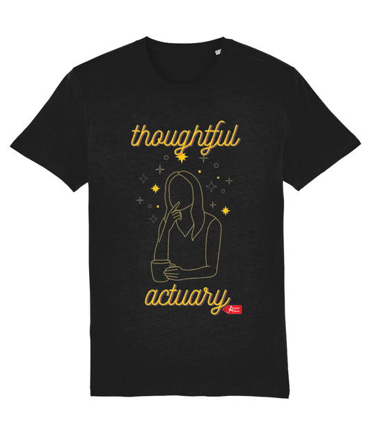 Thoughtful Actuary Black T-shirt