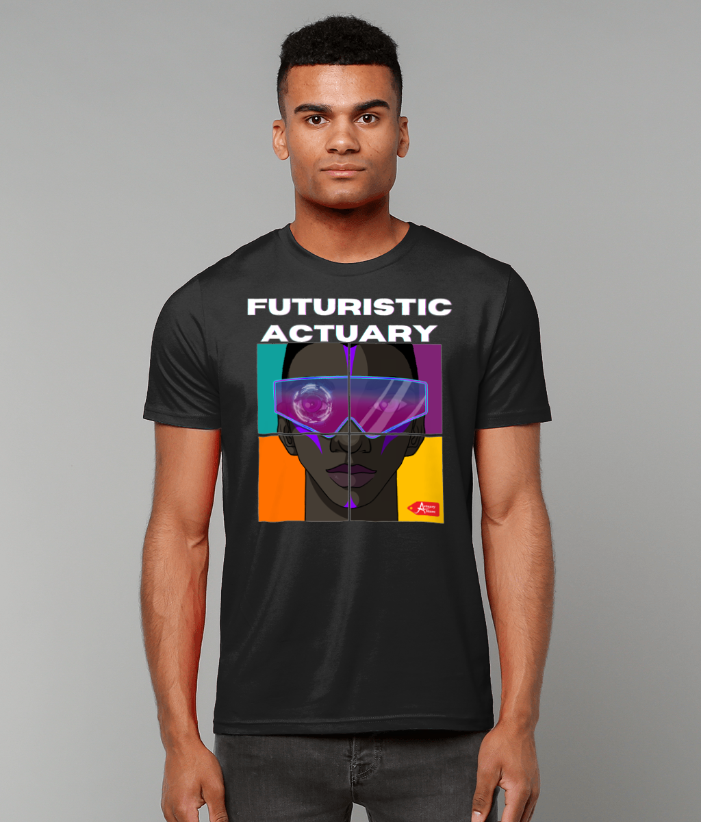 Futuristic Actuary Street Wear Black T-Shirt