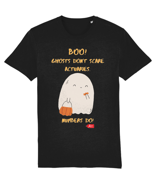 Boo! Ghosts Don't Scare Actuaries, Numbers Do Halloween T-Shirt