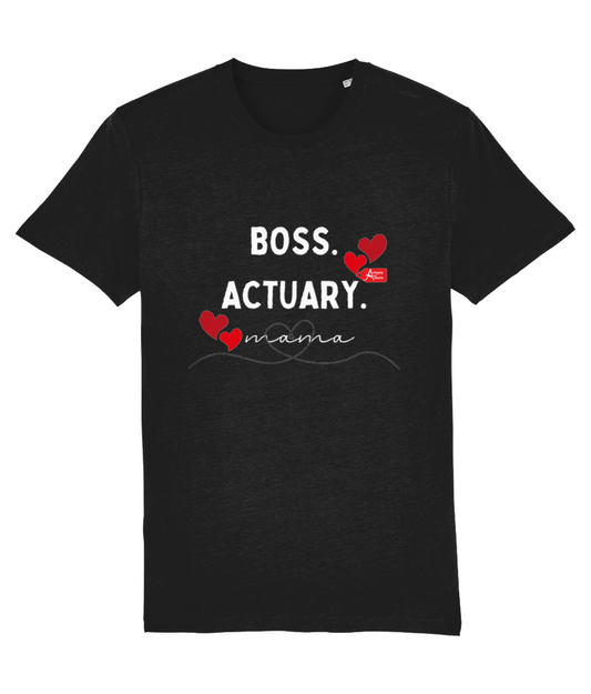 Boss Actuary Mama Black T-Shirt