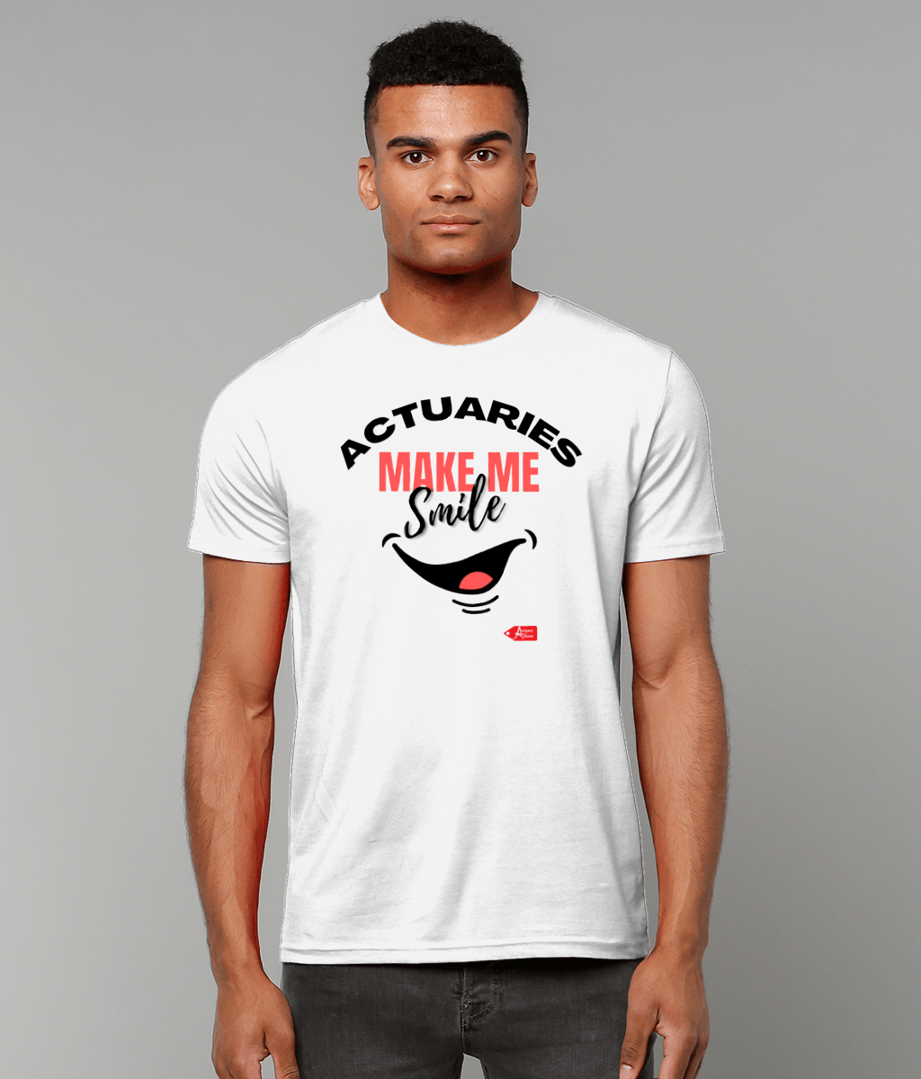 Actuaries Make Me Smile Logo T-Shirt