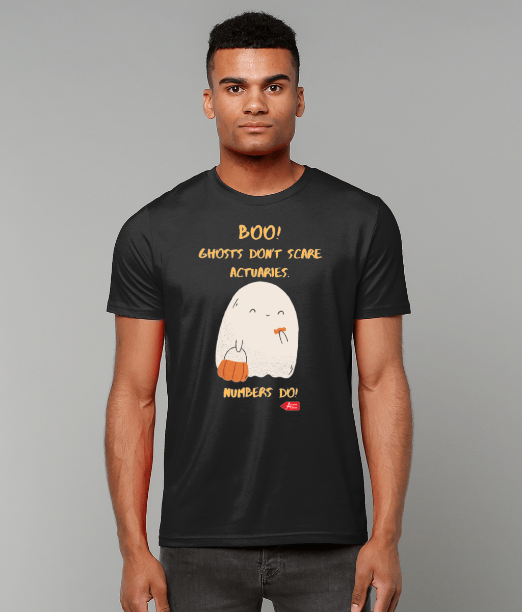 Boo! Ghosts Don't Scare Actuaries, Numbers Do Halloween T-Shirt
