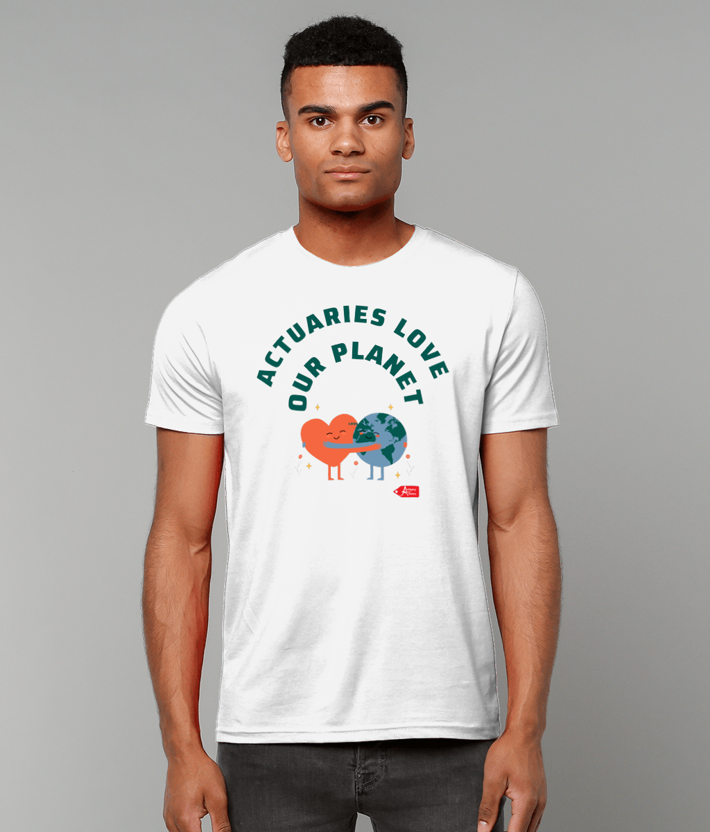 Actuaries Love Our Planet Ecological White T-shirt