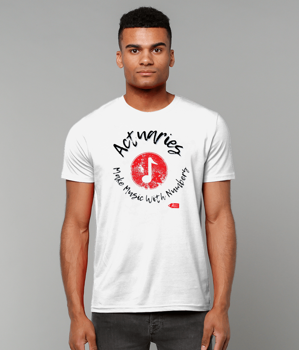Actuaries Make Music With Numbers White Only T-shirt