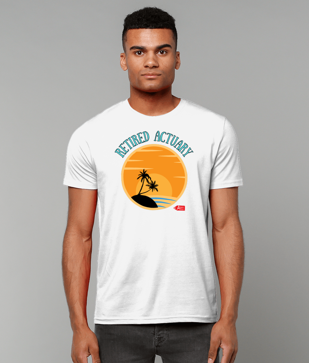 Retired Actuary Summer Vibes White T-Shirt