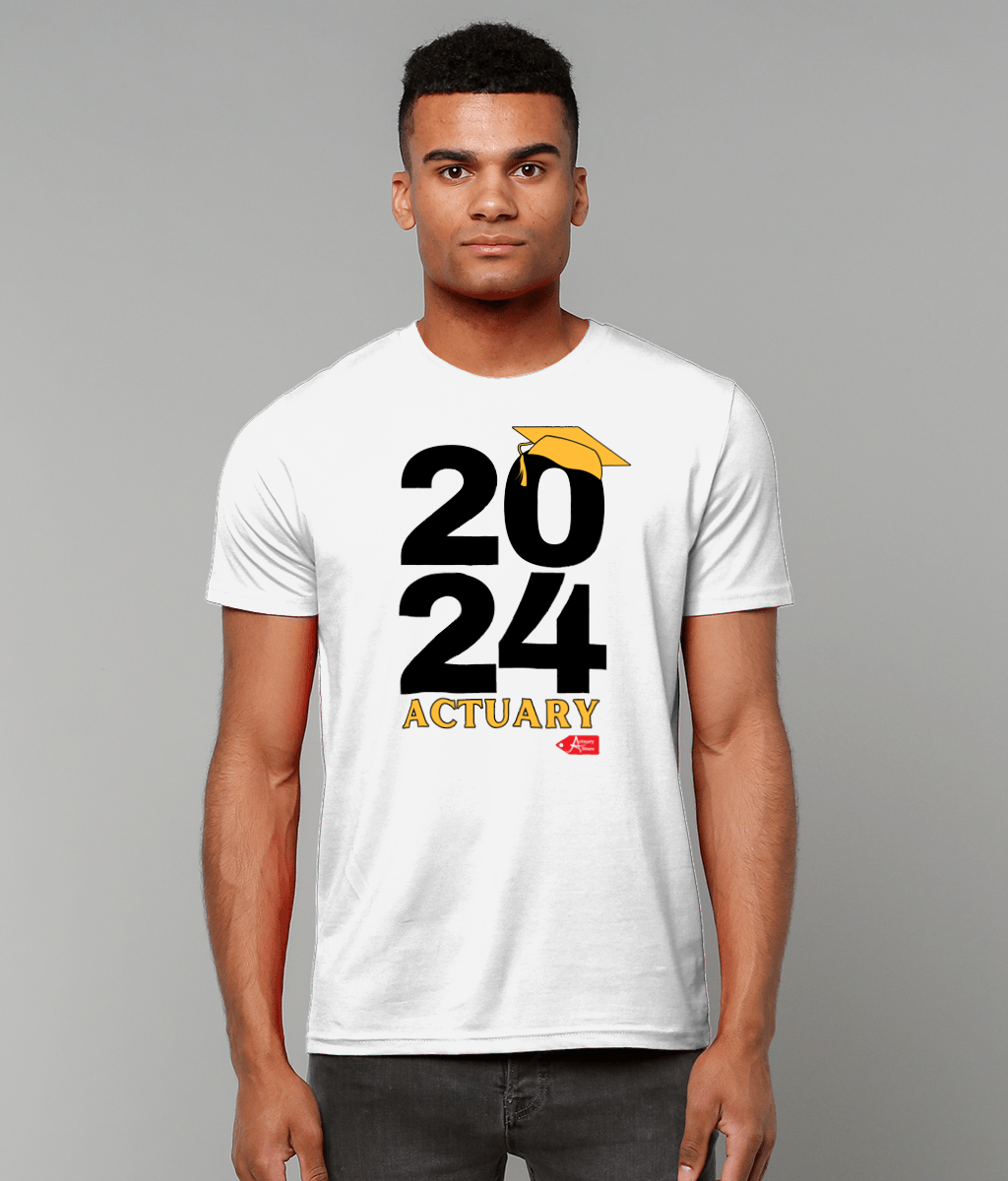 2024 Actuary Qualified White T-Shirt