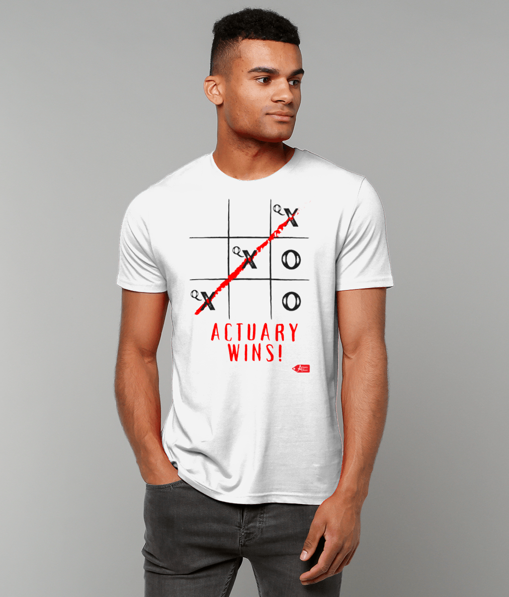Actuary Wins Noughts And Crosses Qx T-Shirt