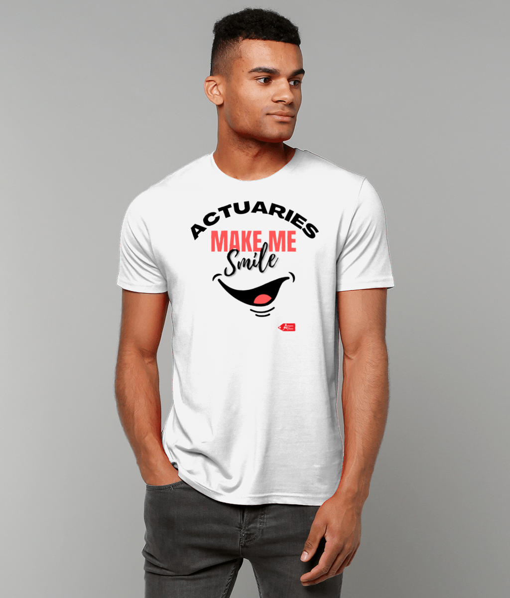 Actuaries Make Me Smile Logo T-Shirt