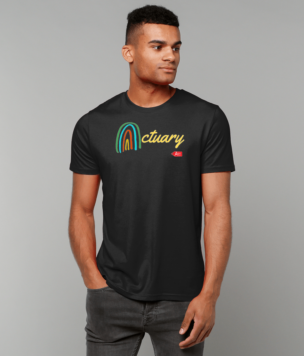 Rainbow A Actuary T-Shirt (Black and White Variants)
