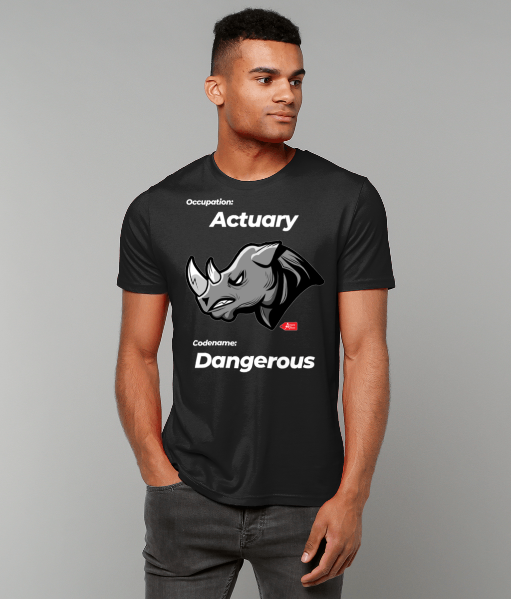 Occupation Actuary Codename Dangerous Rhino T-Shirt