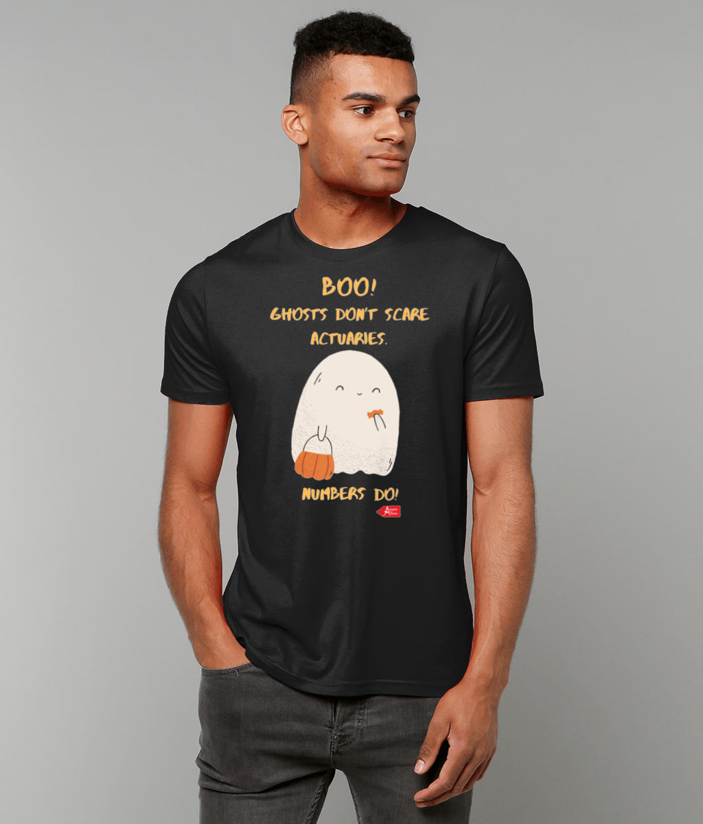 Boo! Ghosts Don't Scare Actuaries, Numbers Do Halloween T-Shirt
