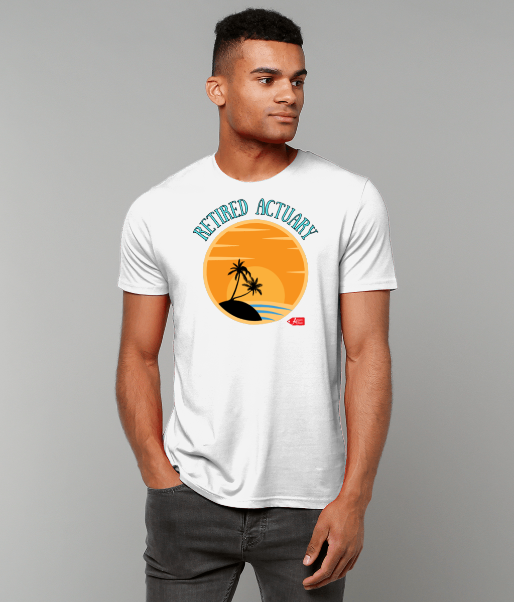 Retired Actuary Summer Vibes White T-Shirt