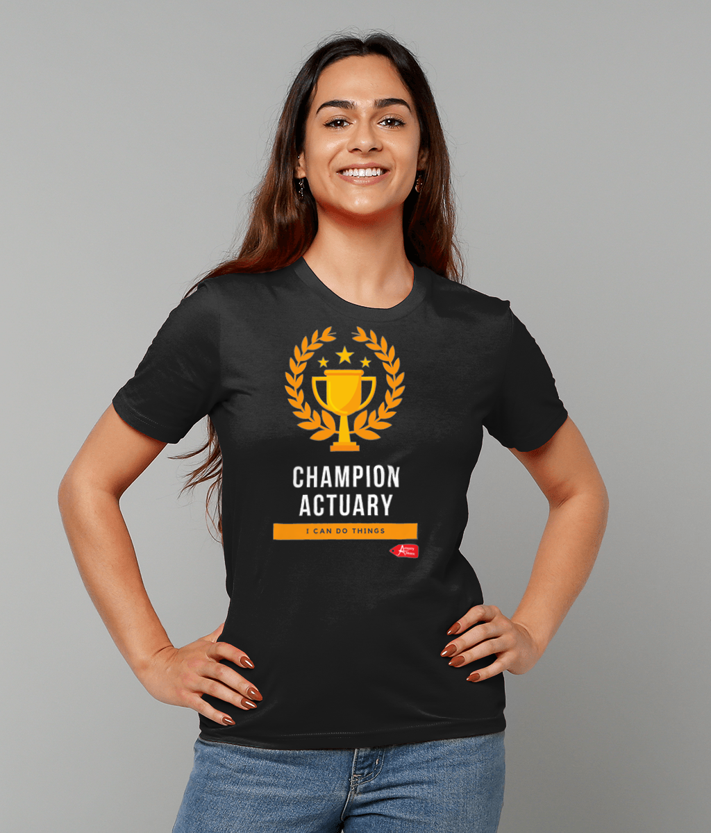 Champion Actuary Trophy Black T-shirt