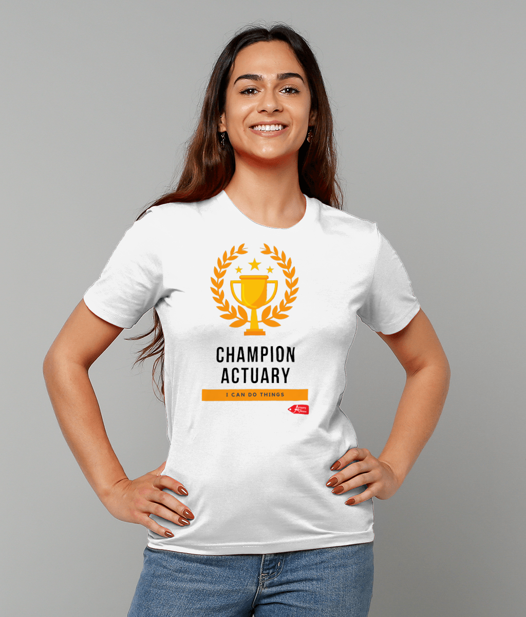 Champion Actuary Trophy White T-shirt