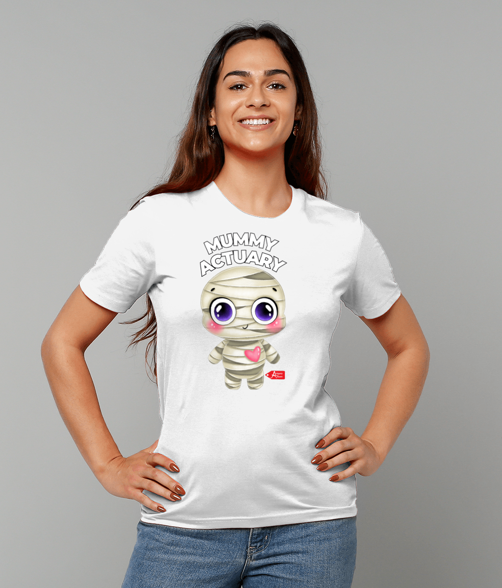 Mummy Actuary Cute (Black, Grey, Pink, White Variants) T-shirt