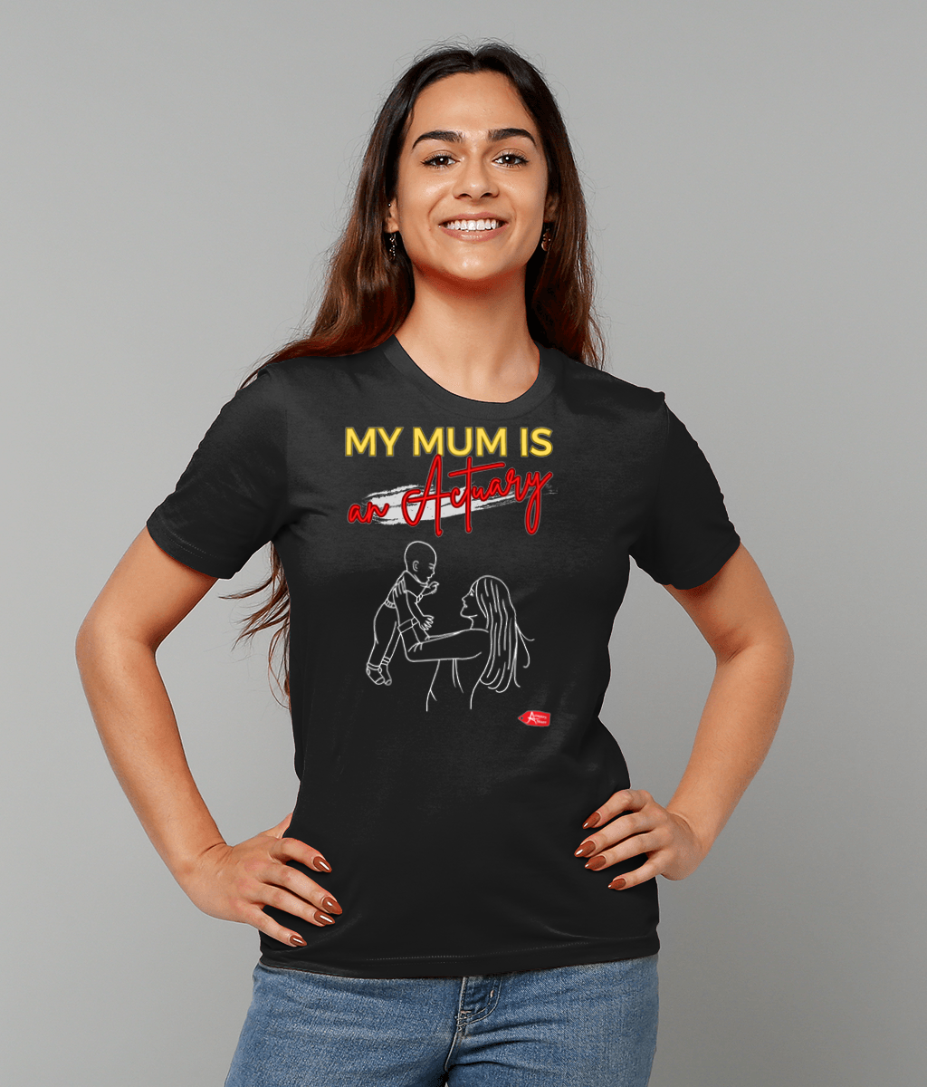 My Mum Is An Actuary Lifting Black T-Shirt