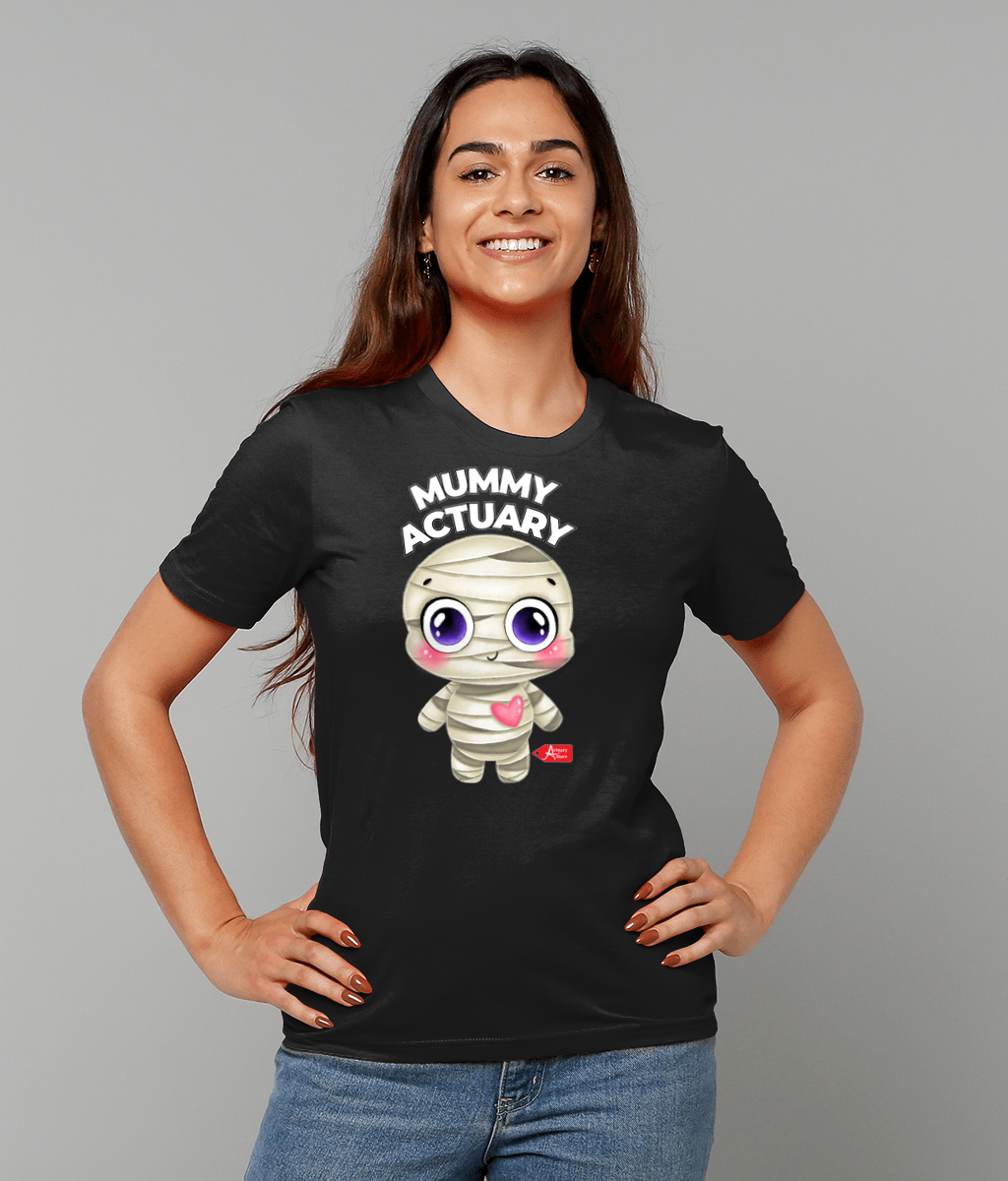 Mummy Actuary Cute (Black, Grey, Pink, White Variants) T-shirt