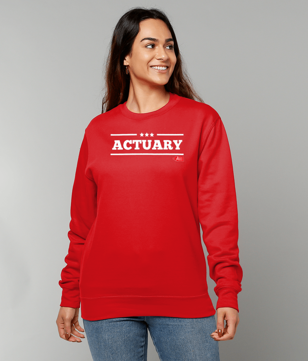 Actuary Bold Star Military Sweatshirt (Red, Green and Black Variants)