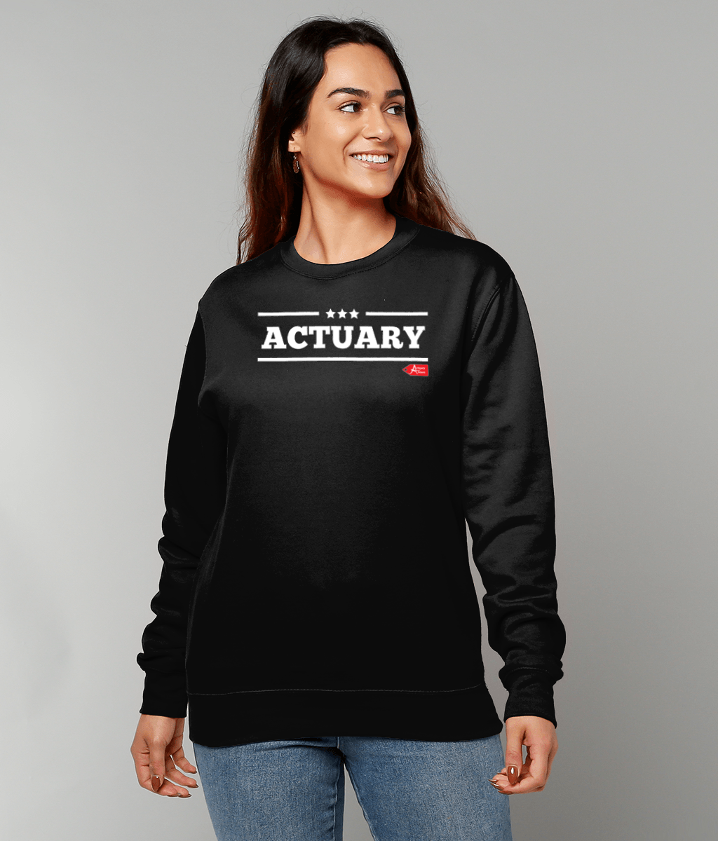 Actuary Bold Star Military Sweatshirt (Red, Green and Black Variants)