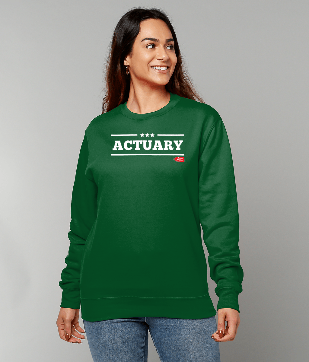 Actuary Bold Star Military Sweatshirt (Red, Green and Black Variants)