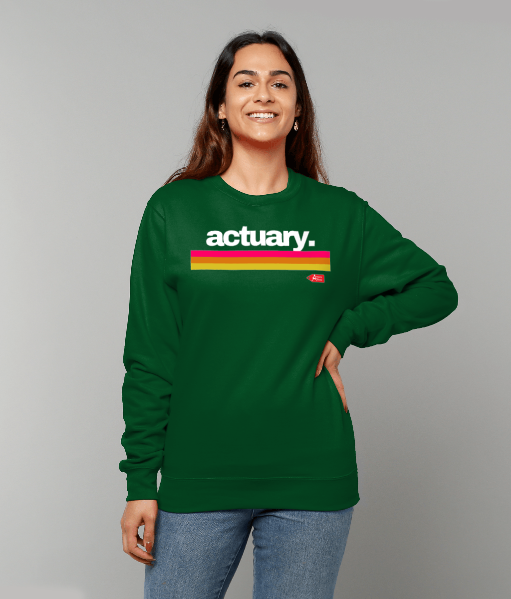 Actuary Stripes Sweatshirt (Red, Black and Green Variants)