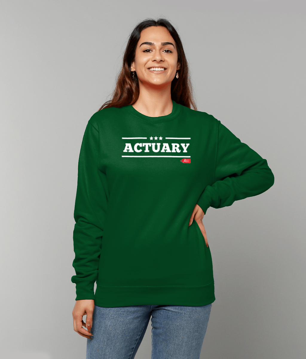 Actuary Bold Star Military Sweatshirt (Red, Green and Black Variants)