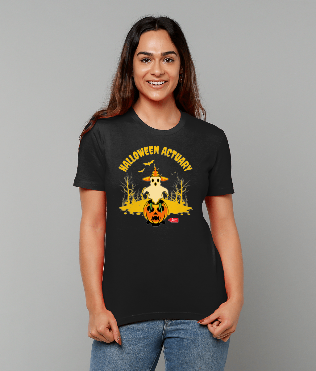 Halloween Actuary Ghost Pumpkin T-Shirt