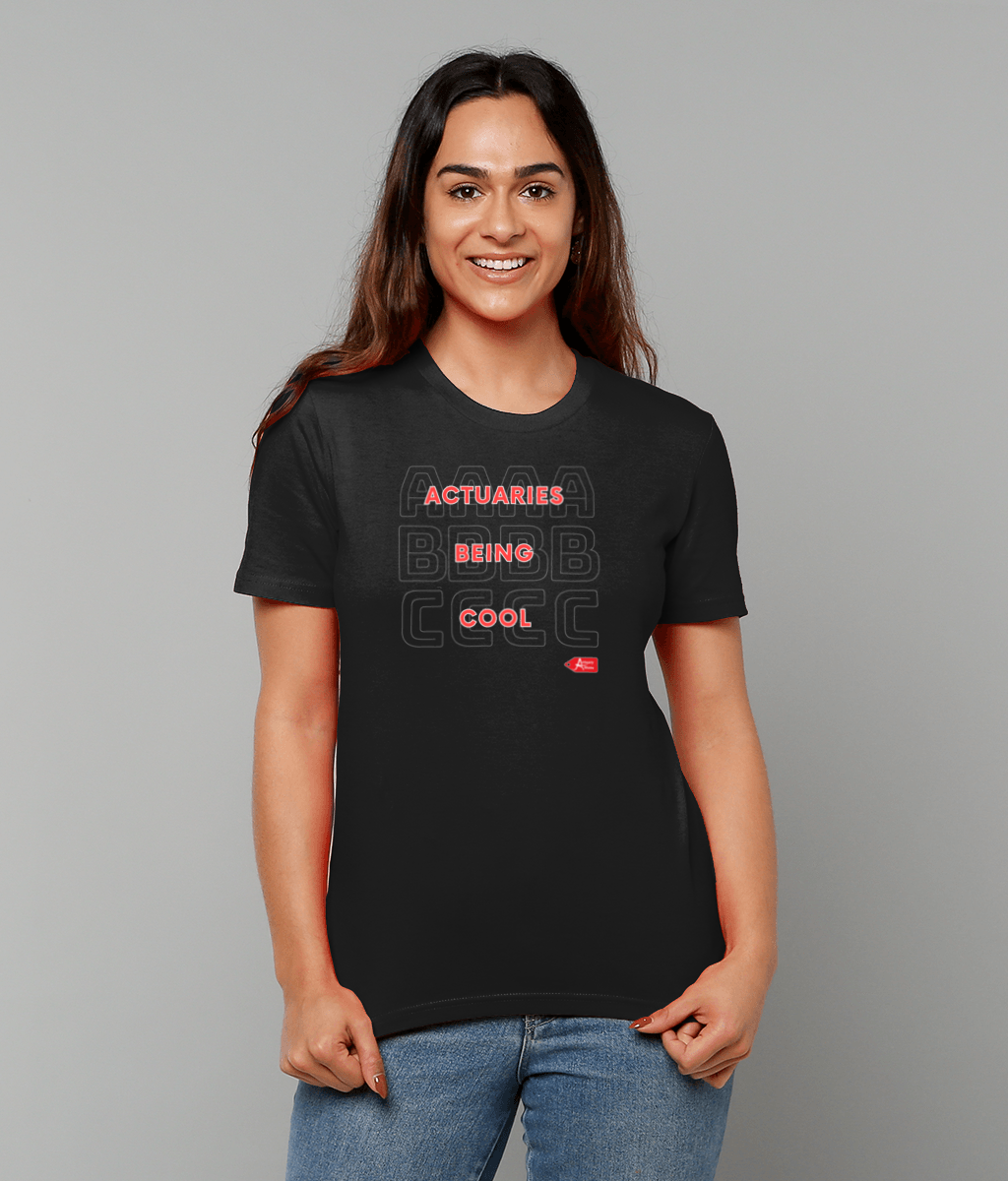 ABC - Actuaries Being Cool Black T-Shirt