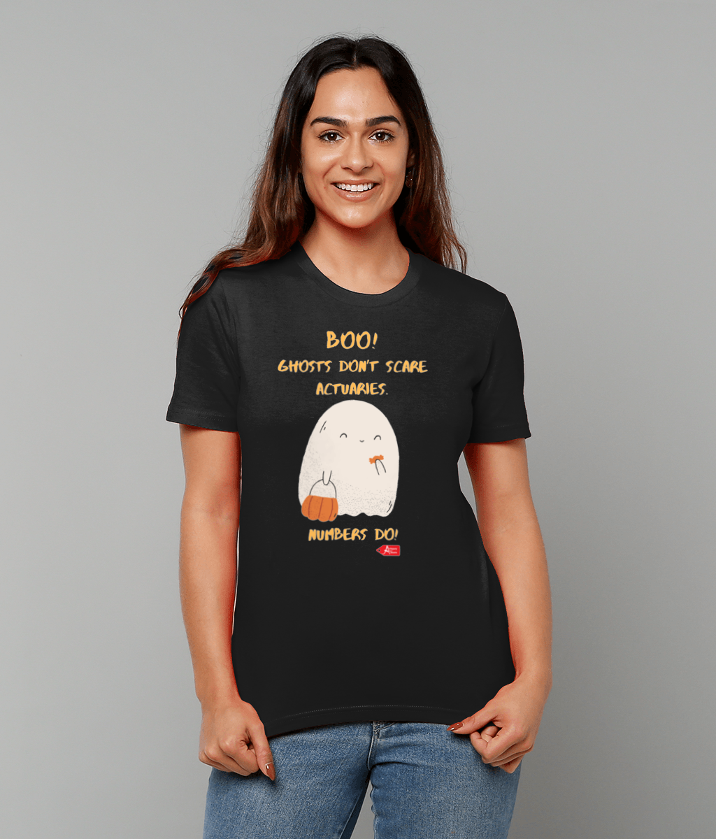Boo! Ghosts Don't Scare Actuaries, Numbers Do Halloween T-Shirt