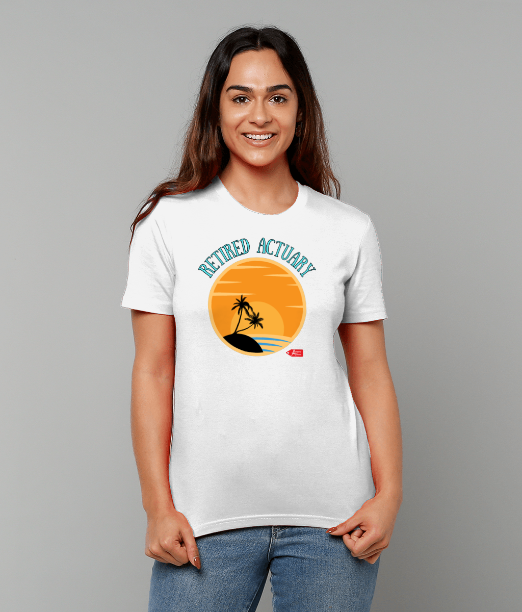 Retired Actuary Summer Vibes White T-Shirt