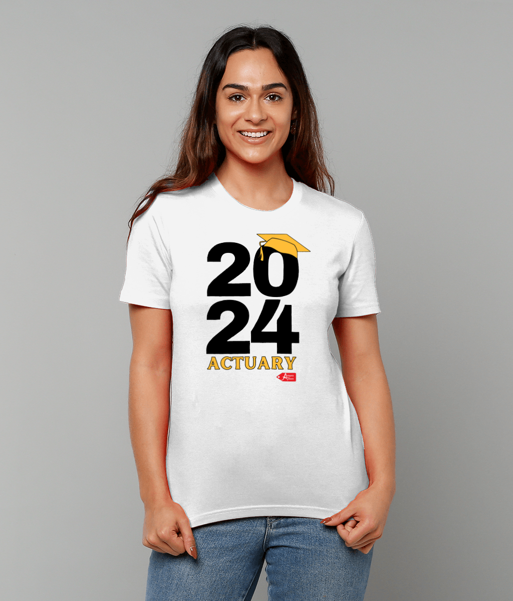 2024 Actuary Qualified White T-Shirt