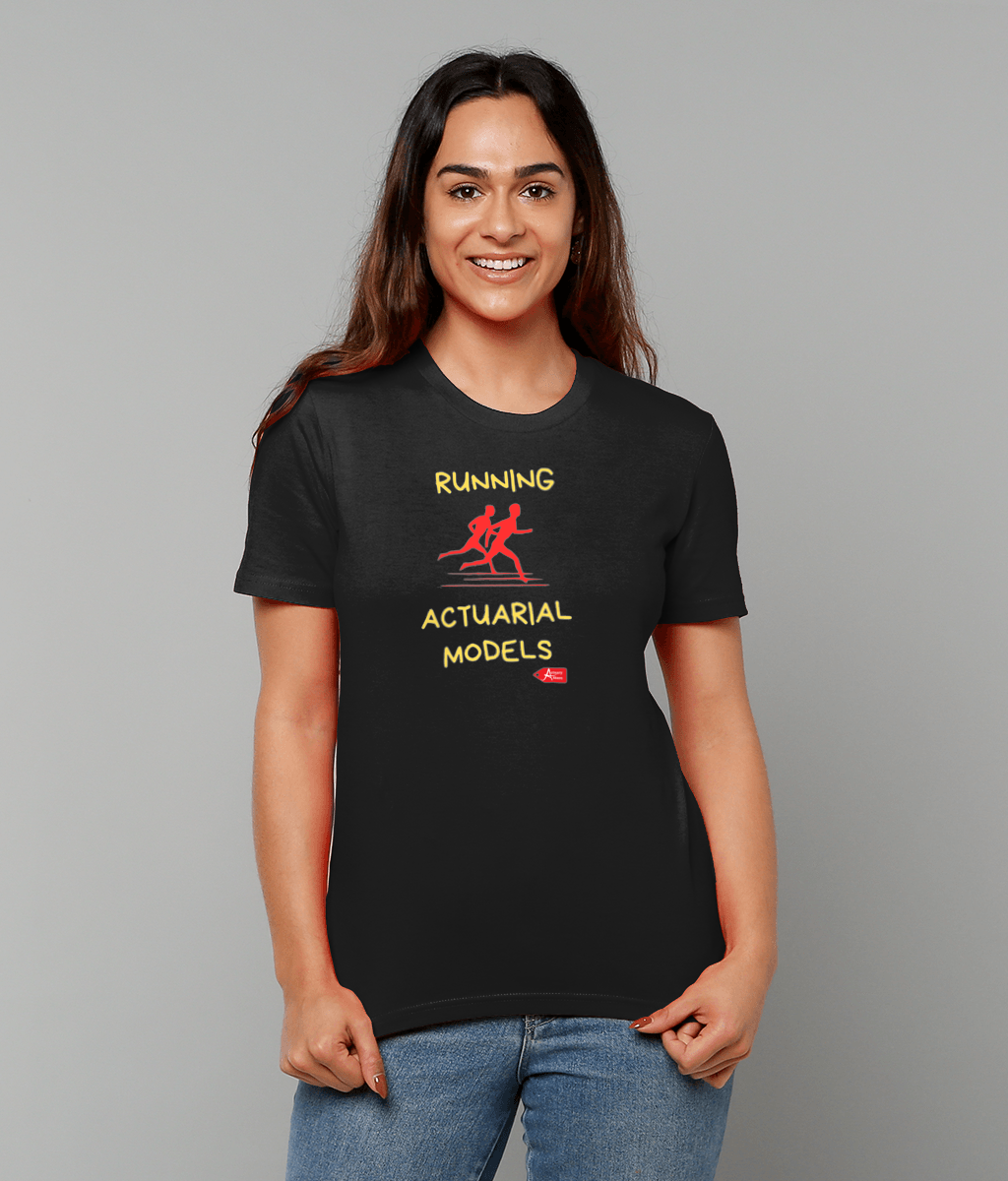 Running Actuarial Models Black T-Shirt