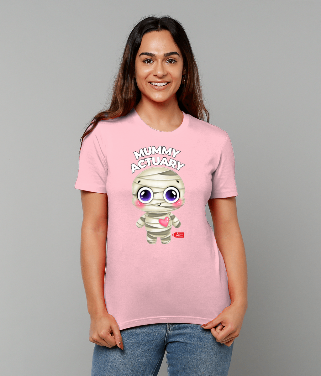 Mummy Actuary Cute (Black, Grey, Pink, White Variants) T-shirt