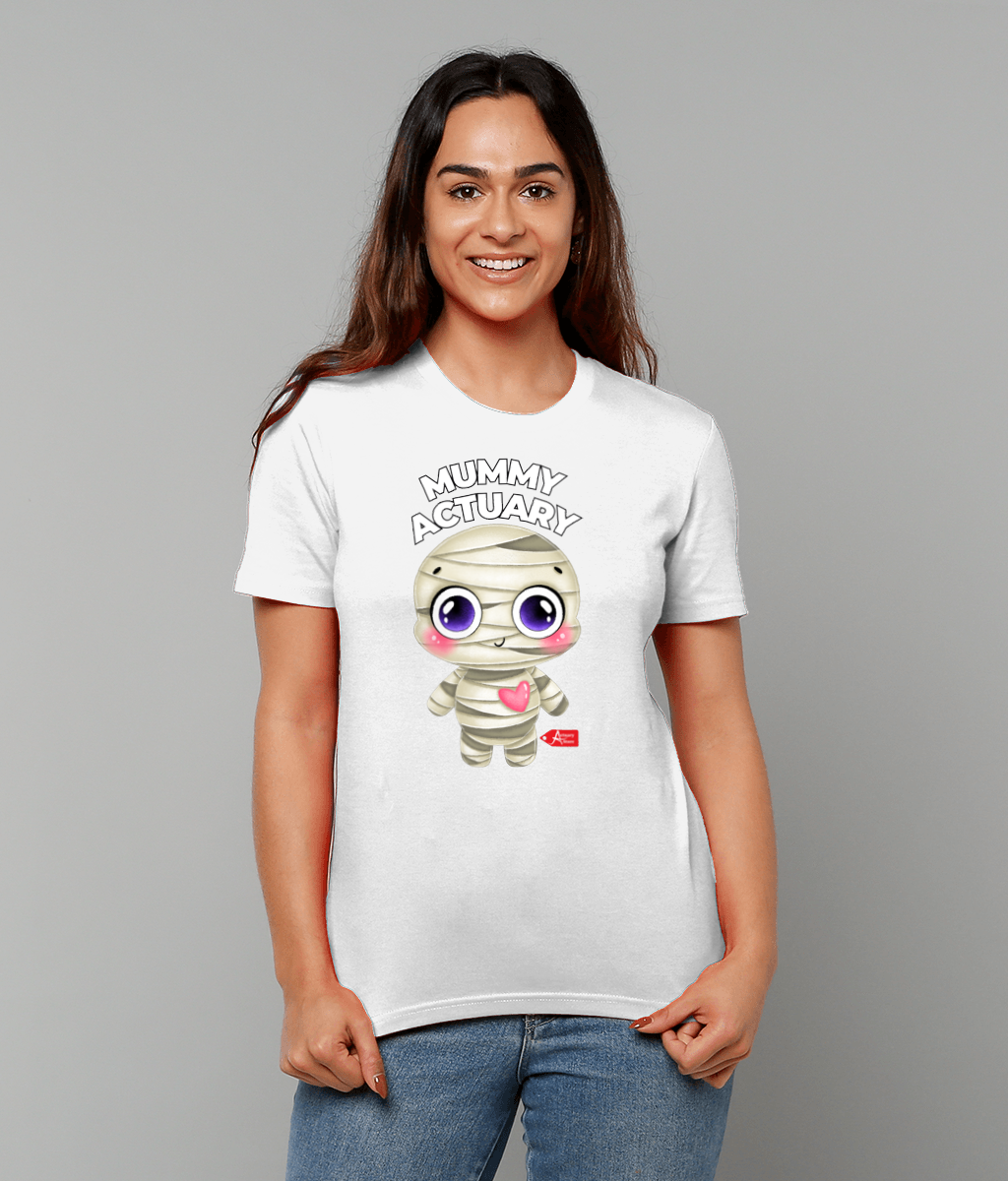 Mummy Actuary Cute (Black, Grey, Pink, White Variants) T-shirt