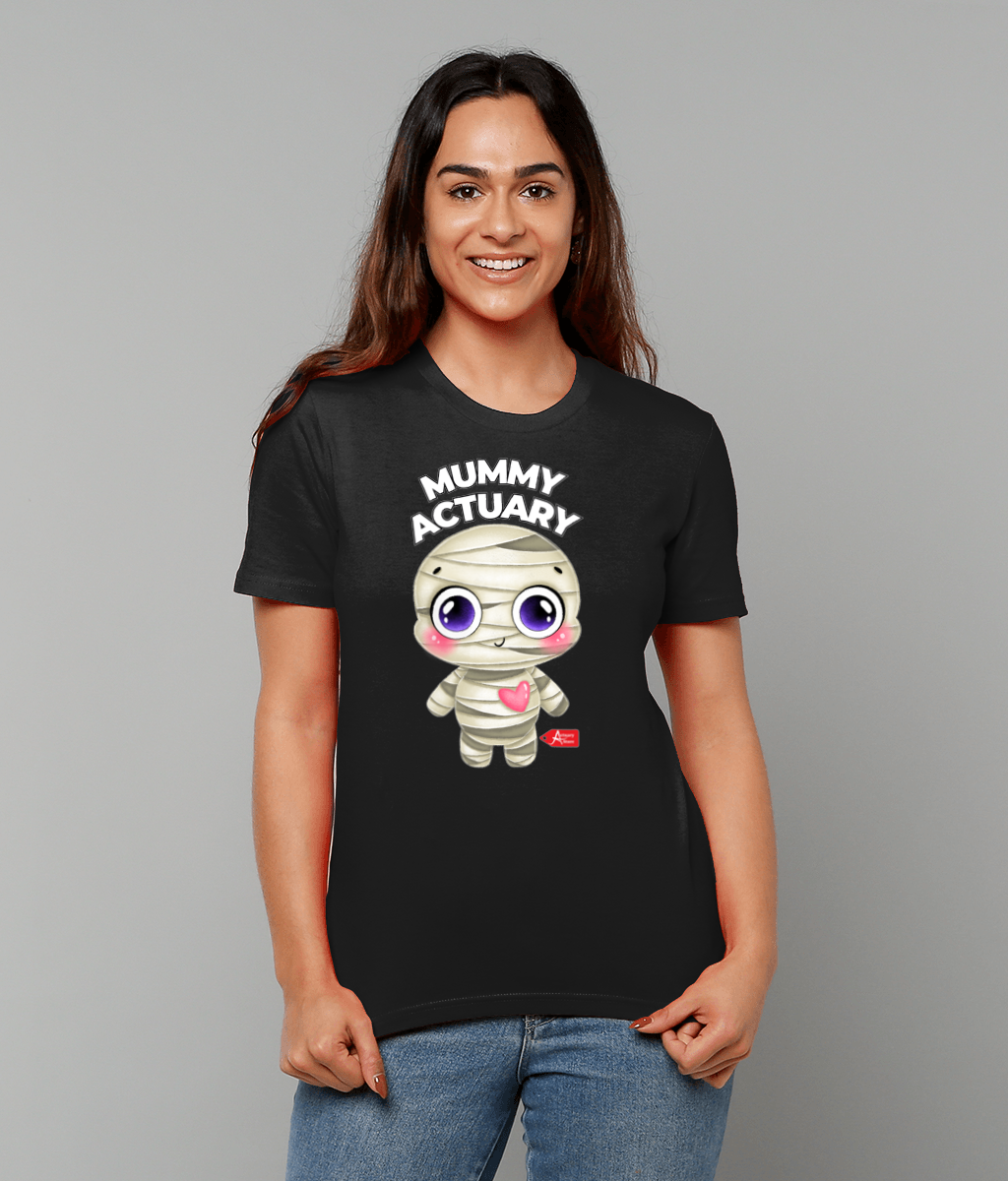 Mummy Actuary Cute (Black, Grey, Pink, White Variants) T-shirt