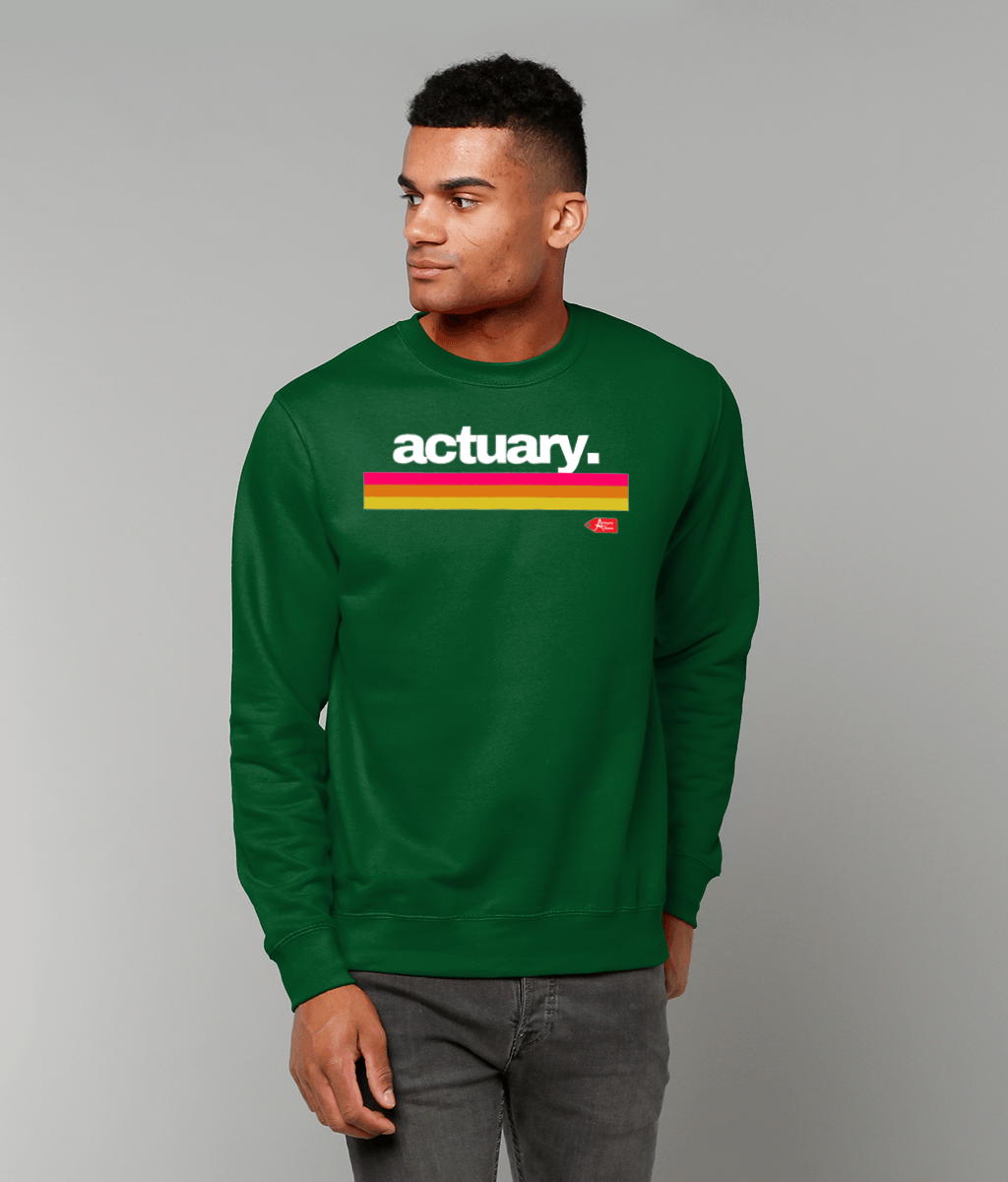 Actuary Stripes Sweatshirt (Red, Black and Green Variants)