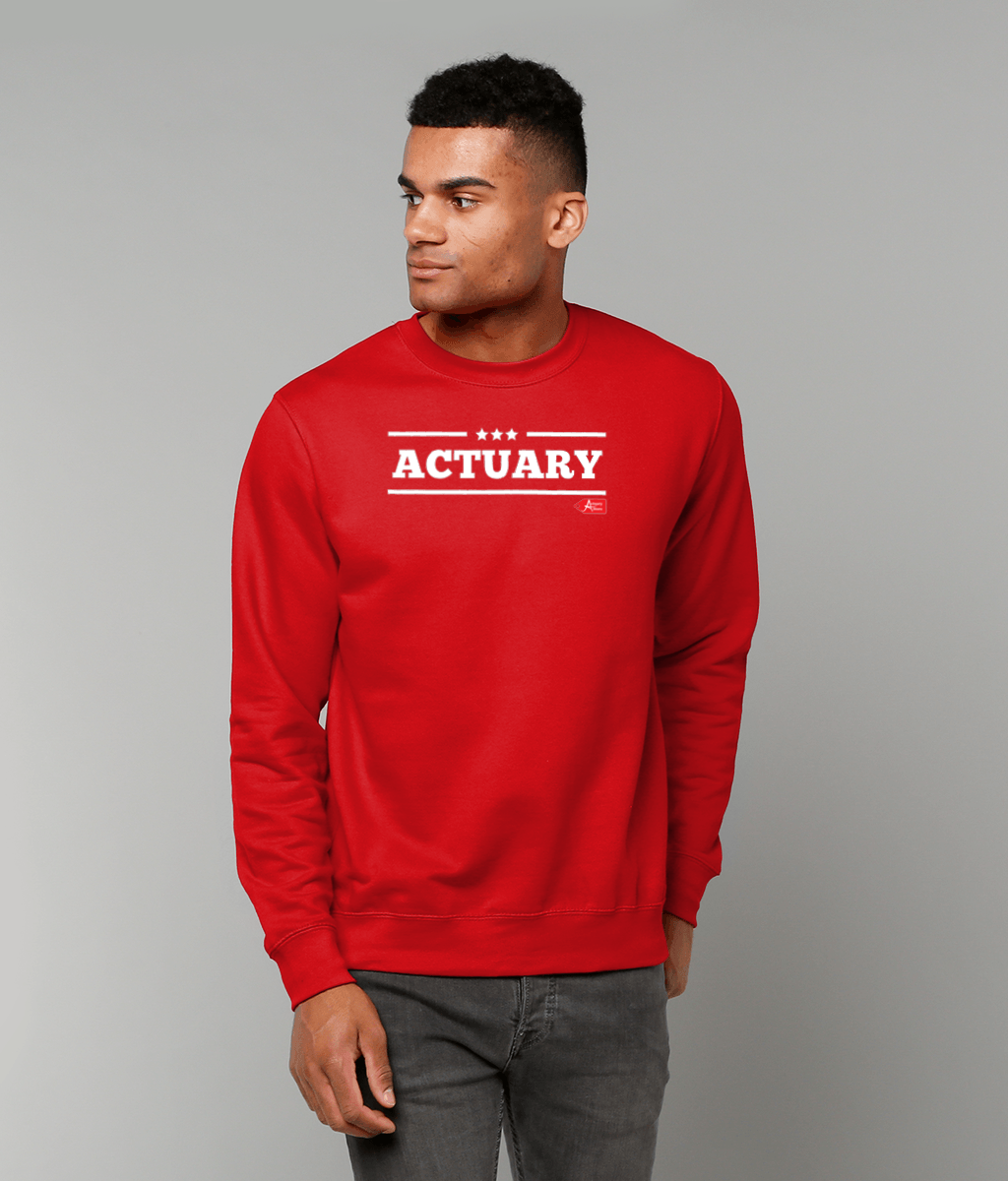 Actuary Bold Star Military Sweatshirt (Red, Green and Black Variants)
