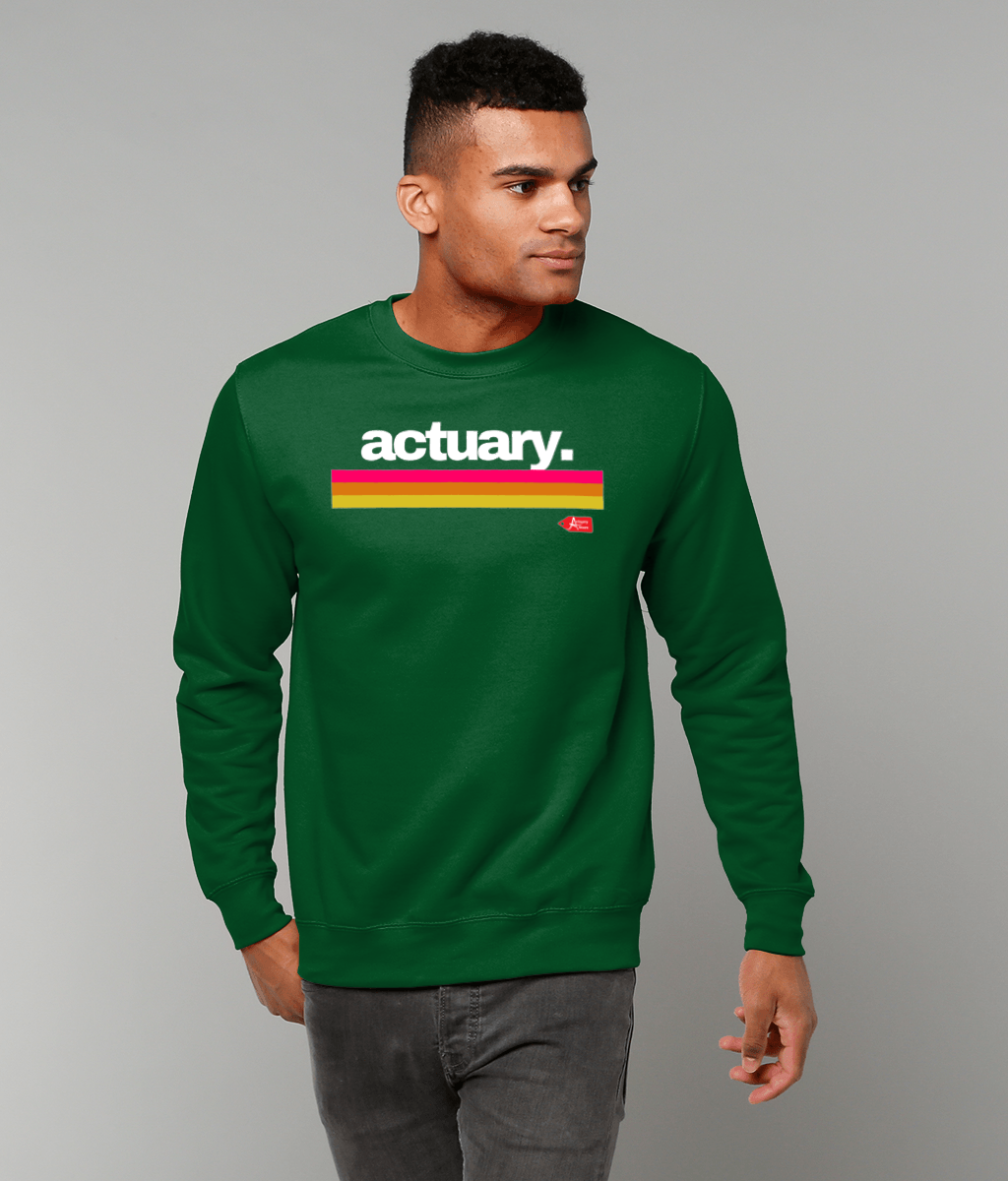 Actuary Stripes Sweatshirt (Red, Black and Green Variants)