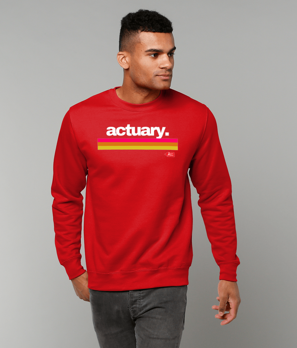 Actuary Stripes Sweatshirt (Red, Black and Green Variants)