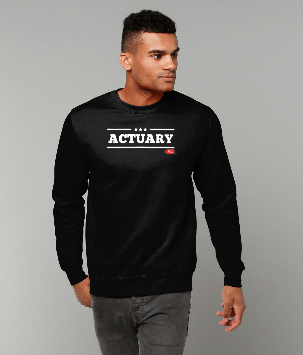 Actuary Bold Star Military Sweatshirt (Red, Green and Black Variants)