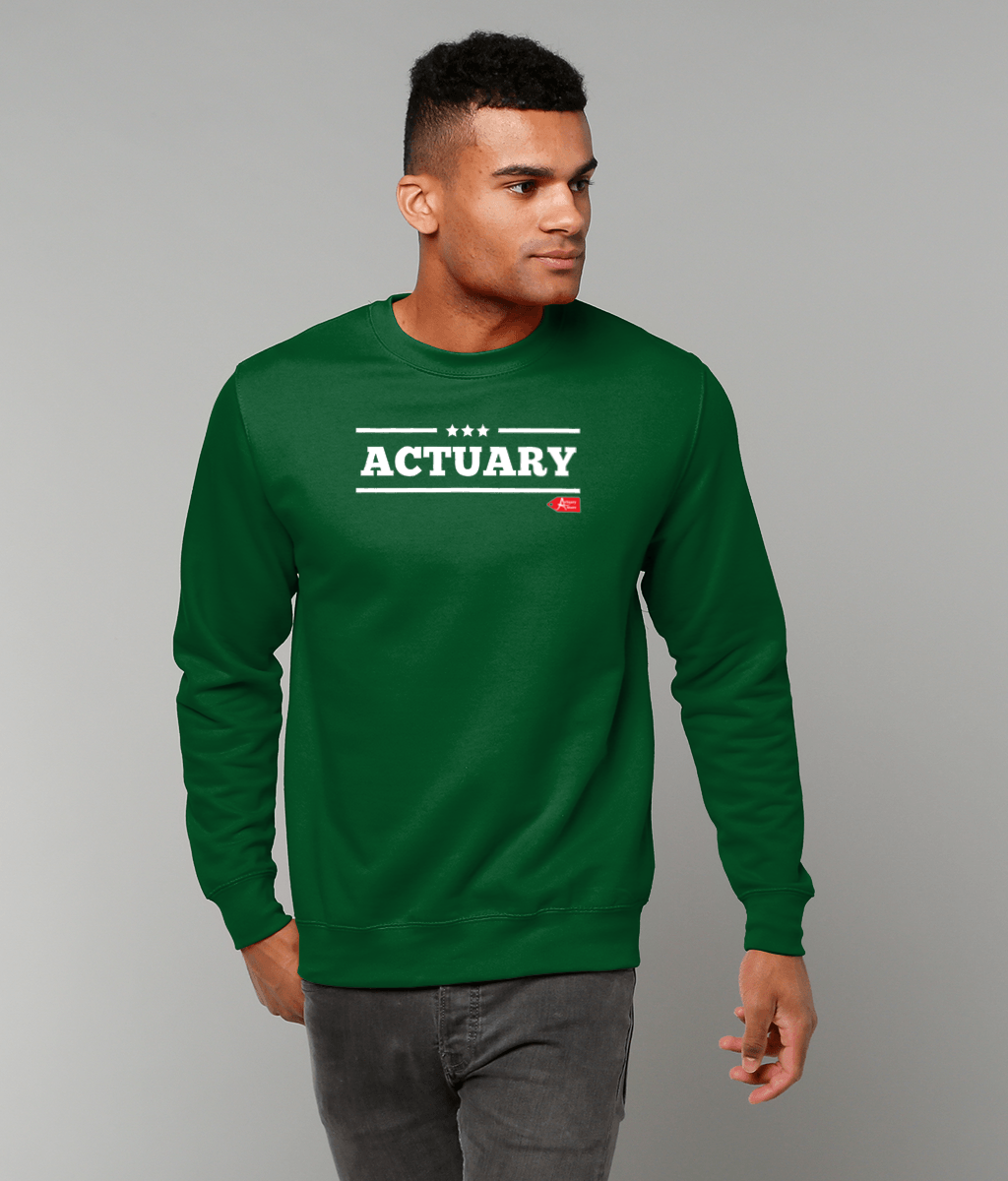 Actuary Bold Star Military Sweatshirt (Red, Green and Black Variants)