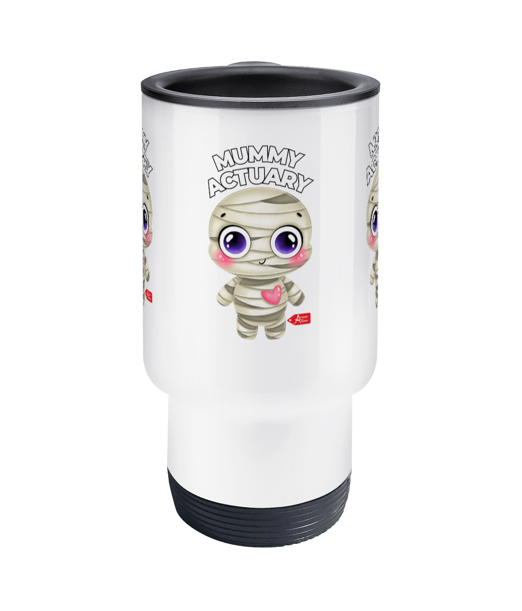 Mummy Actuary Cute Stainless Steel Travel Mug