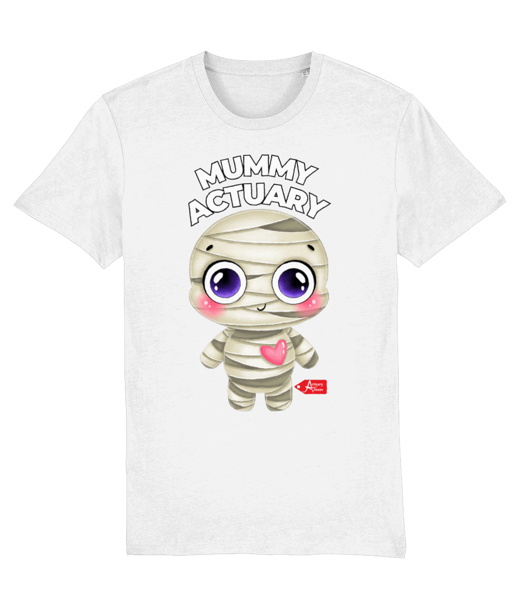 Mummy Actuary Cute (Black, Grey, Pink, White Variants) T-shirt