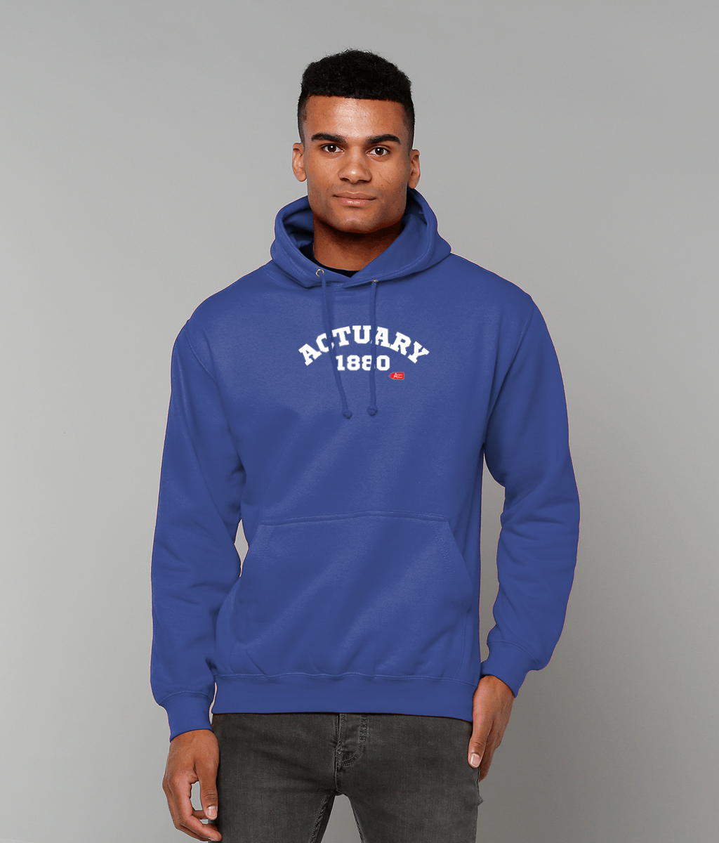 Actuary Varsity College Hoodie (Black, Green, Red, Blue Variants)